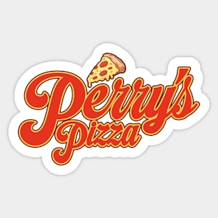 Perry's Pizza Logo Sticker